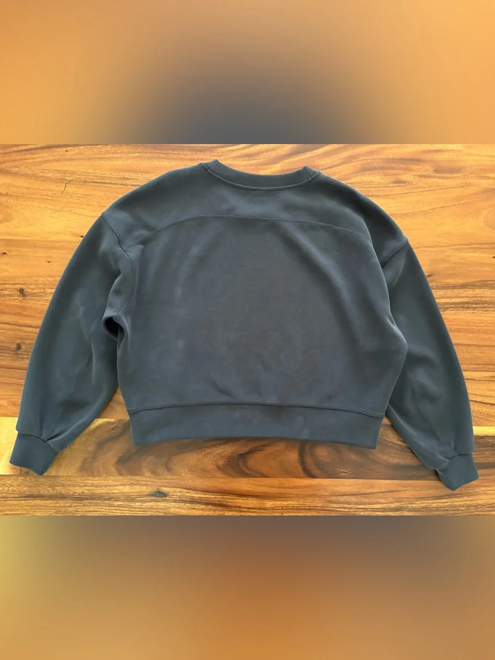 Lululemon Perfectly Oversized Cropped Softstreme Sweatshirt In Black Size 8
